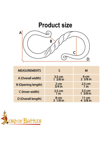 S-type smedet jernkrog sæt til...