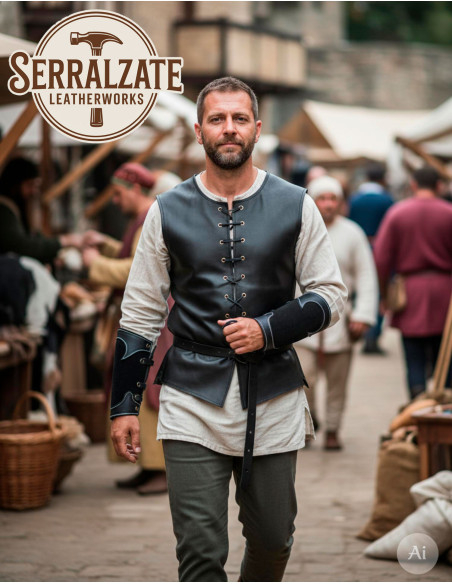 Middelvejds skovrider armbånd i sort...