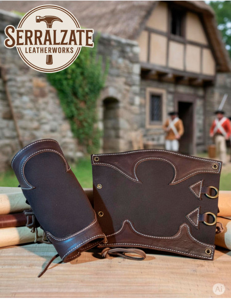 Mørke brune læder armringe til...