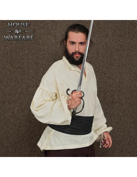 Fajín histórico negro suave y...