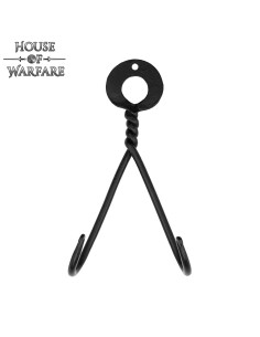 Colgador de pared para espadas en hierro forjado