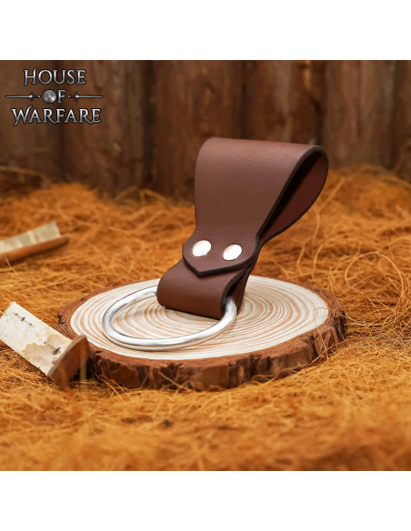 Bælteholder til Økse i Brun Læder med...