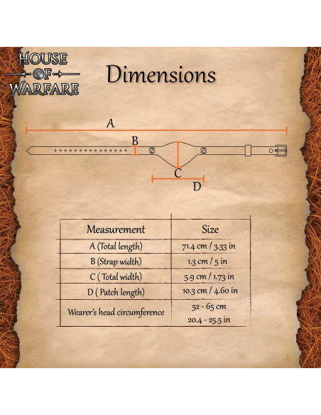 Justerbart Pirat Øje Patches i Ægte...
