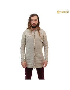 14. århundrede middelalderlig jupon i naturligt linned