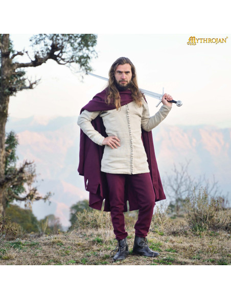 Jubón medieval siglo XIV en lino...