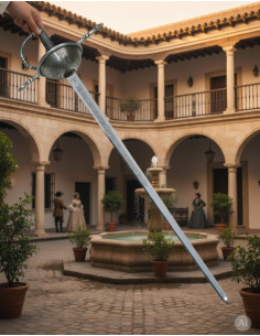 Espada Tizona Española, acabado rústico, s. XVII 2