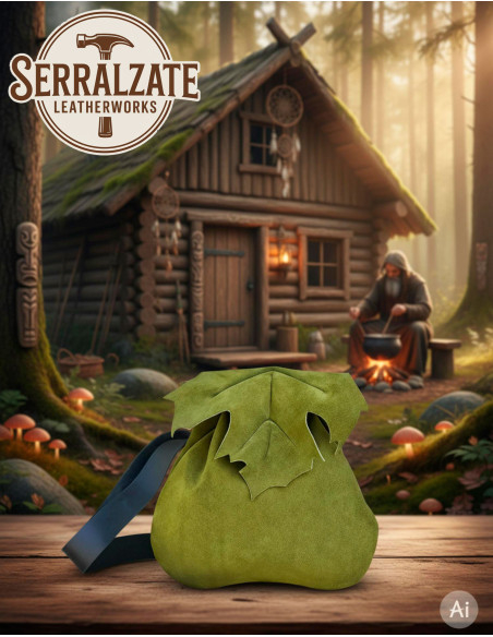 Elara-pose, floraens vogter, grøn læder