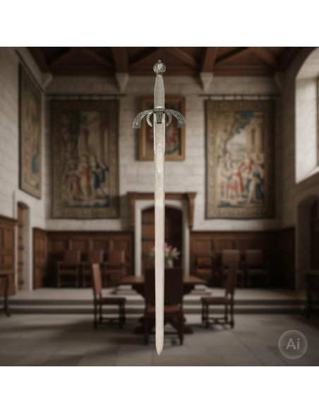 Duque de Alba zwaard, rustieke afwerking