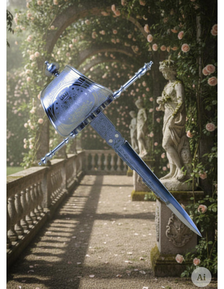 Linkshandige dolk met schede