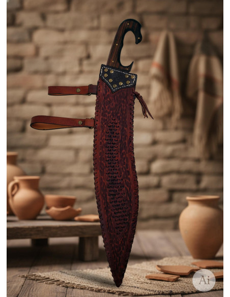 Funktionel håndlavet iberisk falcata...