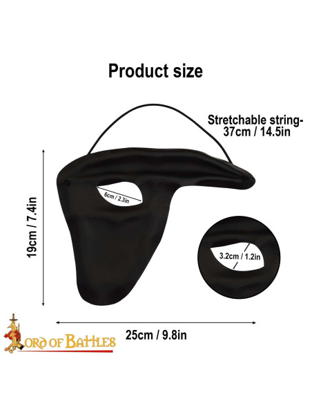 Maskerade Fantasie Maske aus Leder...