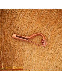 Broche rodilla romana tardoimperial bronce fundido