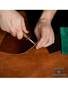 Punzón de acero para perforar y coser cuero 2