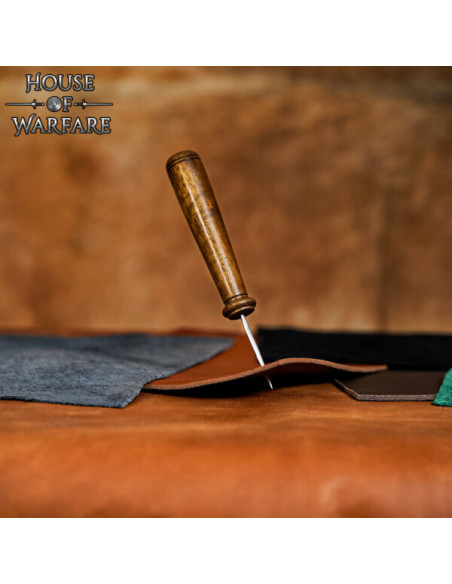 Stål punch til at perforere og sy læder