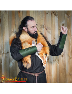 Lederarmschützer für Ranger mit Gravur von Minas Tirith 2