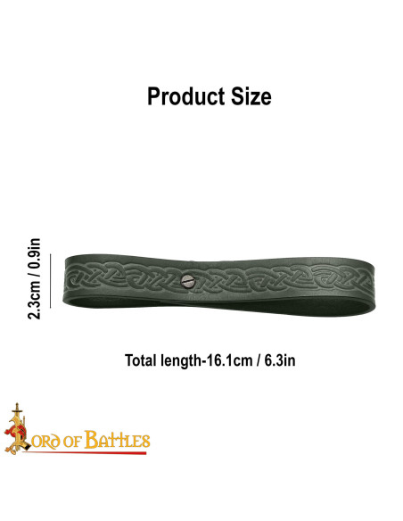 Håndlavet celtisk læderrem til...