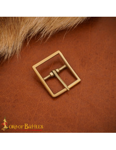Hebilla latón macizo medieval 2.3 cm para tahalíes