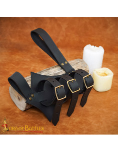 Hebilla latón macizo medieval 2.3 cm para tahalíes 2