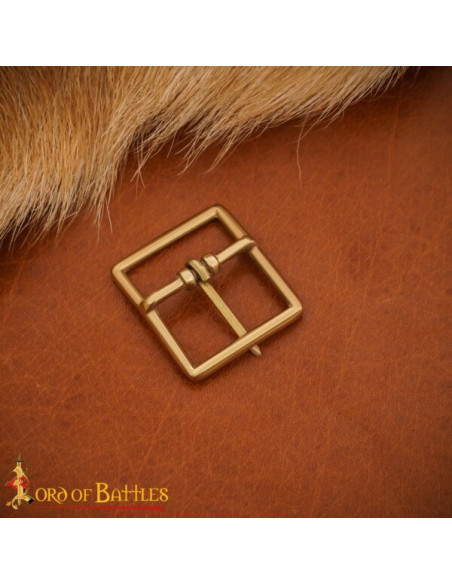 Massieve messing middeleeuwse gesp...