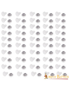 Pack 50 remaches decorativos medievales de acero 7mm para
