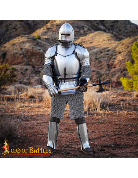 Hacha de batalla medieval forjada...