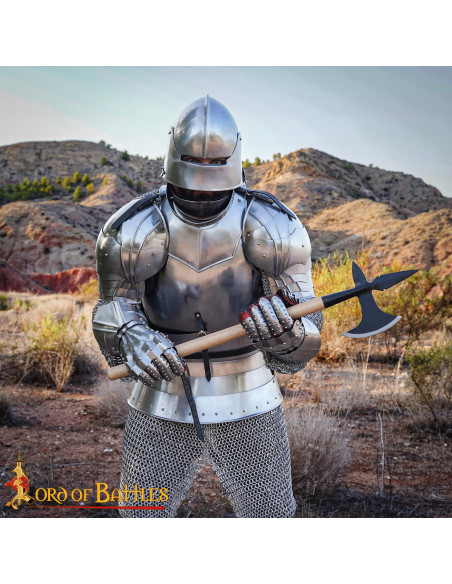 Hacha de batalla medieval forjada...