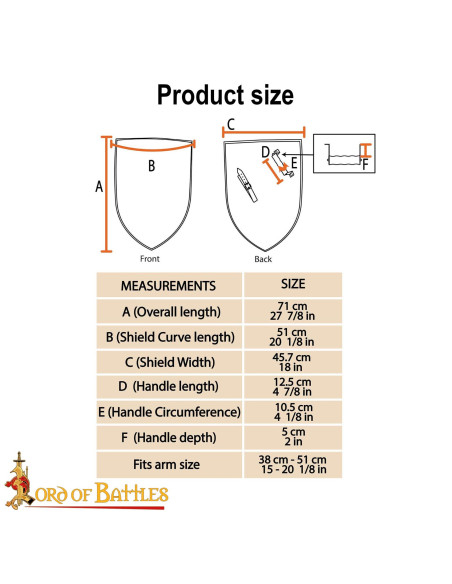 Middeleeuws Stalen Schild 18G om te...