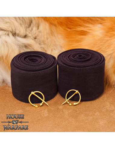 Winingas para Brazo Vikingas Lona Algodón en marrón oscuro