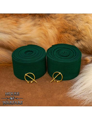 Winingas para Brazo Vikingas Lona Algodón en verde botella