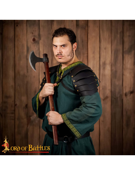 Viking Leer Schouderstukken voor LARP...