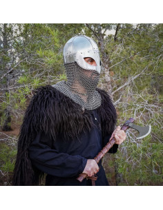 Vikingehjelm med skjold og kød 2