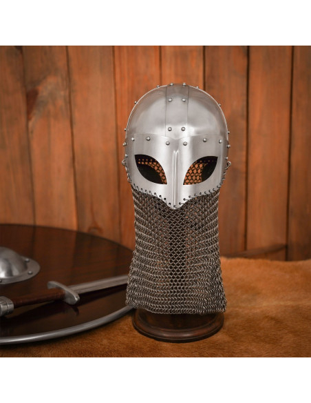 Vikinger Helm mit Kettenhemd (16 g.)