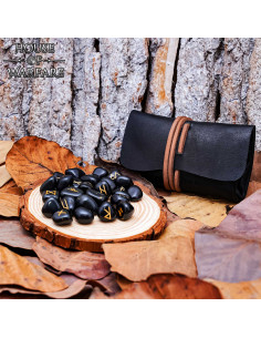 Juego Runas Vikingas Adivinación con Bolsa Piel 2