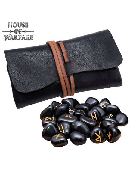 Viking Runes Waarzegging Set met Leerzak