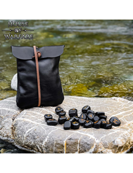 Viking Runes Waarzegging Set met Leerzak