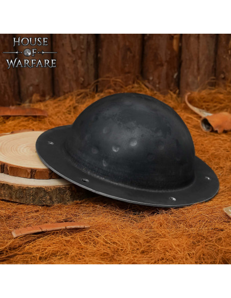 Umbo schild van zwart staal,...