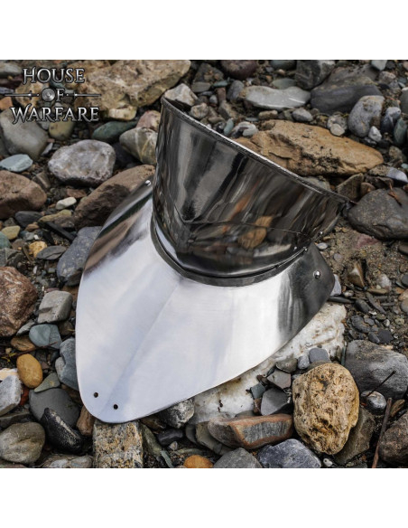 Authentieke stalen gorget uit de 15e...