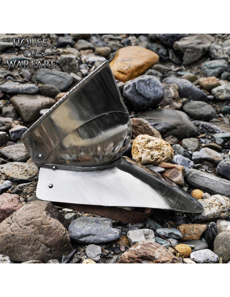 Authentieke stalen gorget uit de 15e...