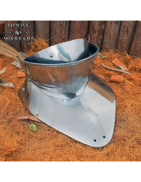 Authentieke stalen gorget uit de 15e...