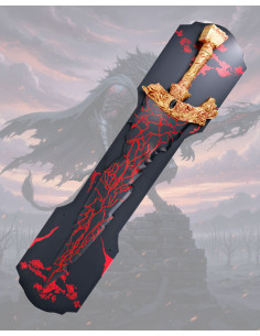 Réplica no oficial Espada Maliketh Elden Ring, con soporte 2