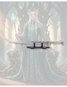 Réplica no oficial espada Thranduïl con expositor, El Hobbit 2