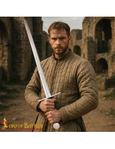 Vikingesværd af hærdet stål, håndsmedet med skæfte 2