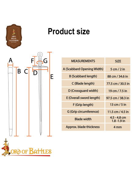 Espada Vikinga Acero Templado Forjada...