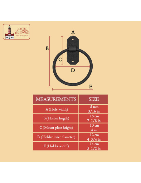 Vintage rustik håndklædeholder i...