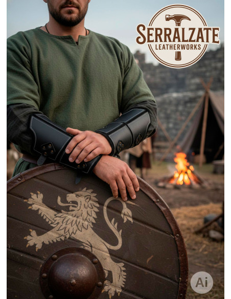 Echte schwarze Lederarmbänder für...