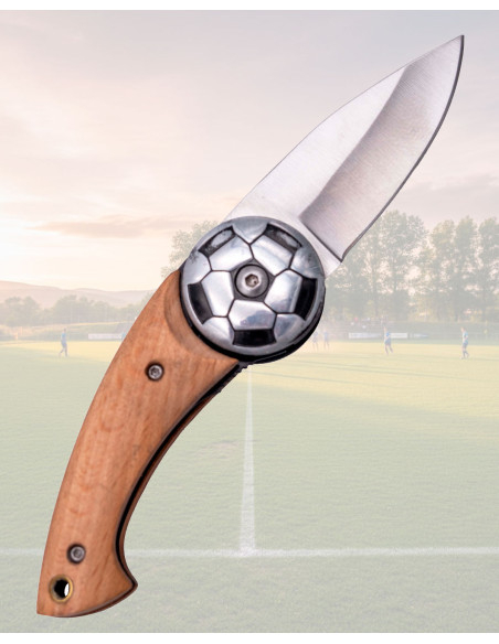 Verzamelmes voetbal bal staal hout