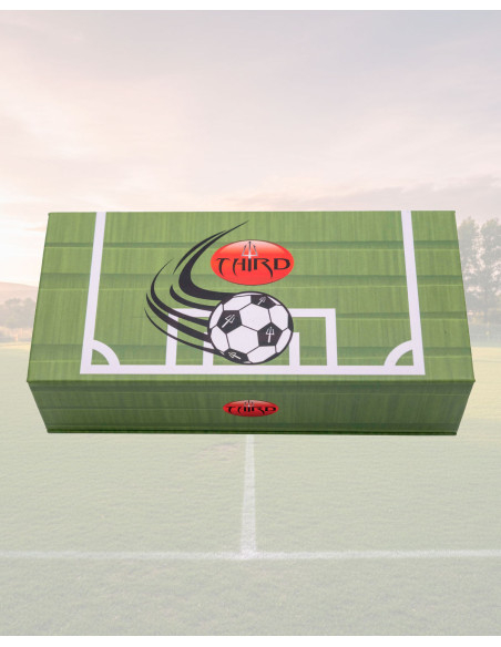 Sammler-Messer Fußballball Stahl Holz