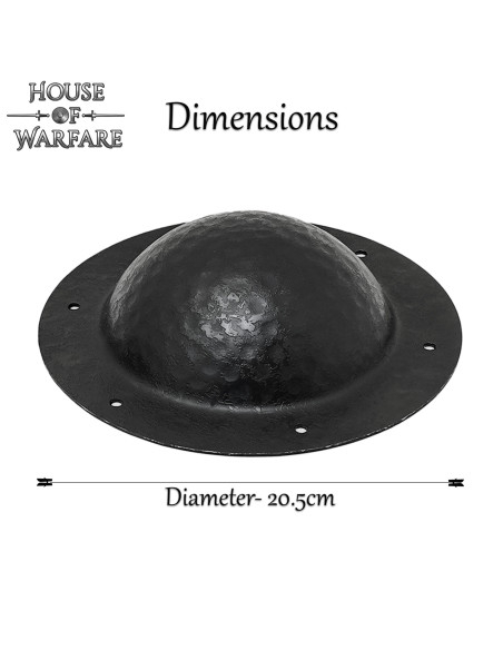 Geschmiedeter Umbo aus schwarzem...