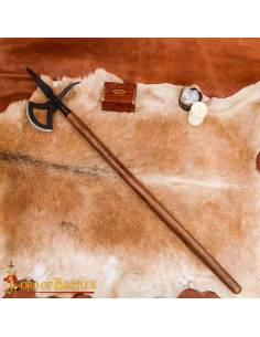 Middelalder Halberd S.XVI i kulstofstål forge 2