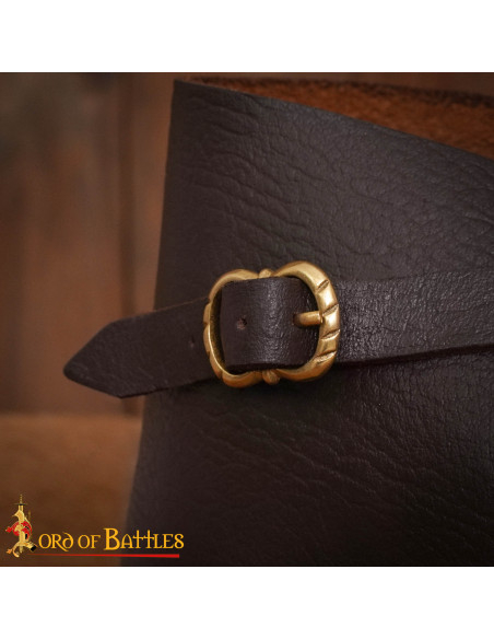 Echte Leder-Mittelalter-Stiefel mit...